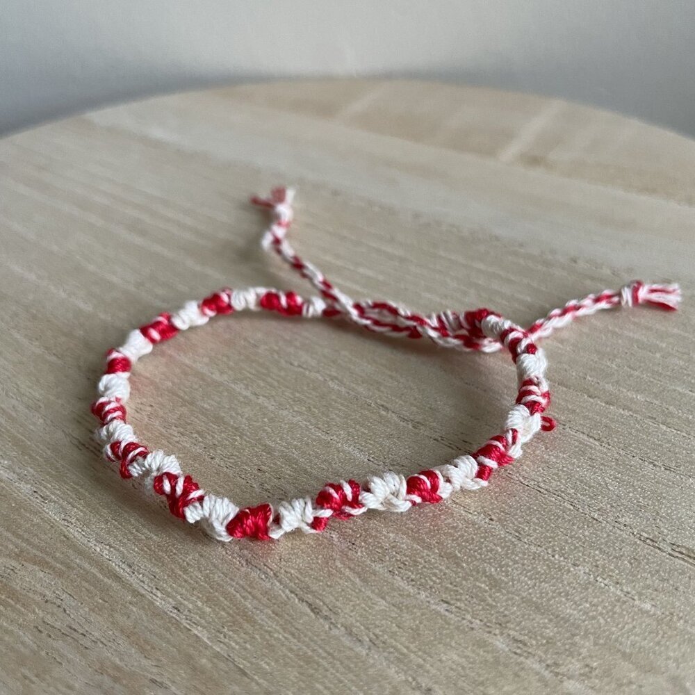 Pallas Bracelet, anklet, trendy, comfortable, tie, embroidery thread, woven, gif
